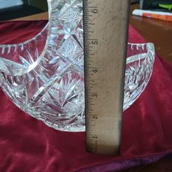 Vintage Crystal Candy Dish Basket