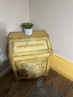 Vintage School Desk/Cabinet