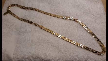 Gold plated link chain wont fade.... awesome...