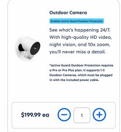 Security Simplisafe indoor and outdoor cameras
