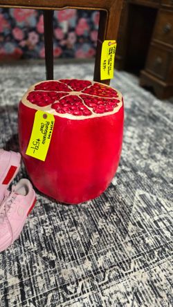 Viral TikTok Pomegranate Stool/plant stand