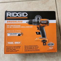 Ridgid 18v Brushless Hammer Drill 