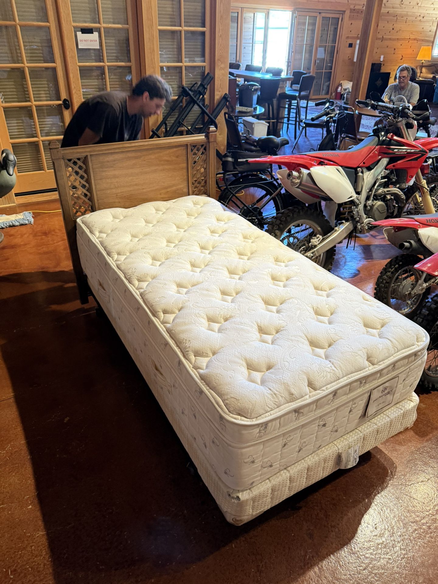 Wood Frame Twin Bed