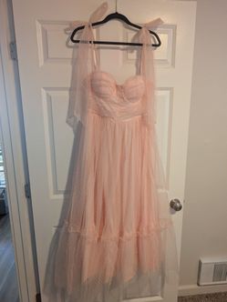 Petal & Pup Floret Bow Strap Midi Sundress
Pink with Dots