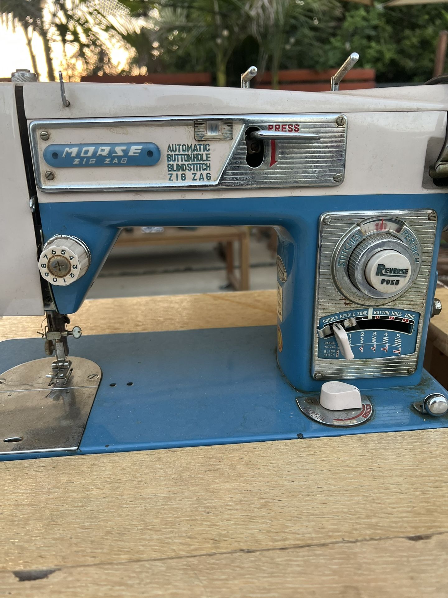 White sewing machine