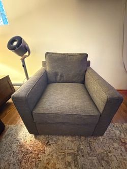 Crate and Barrel Barrett Track Arm Chair