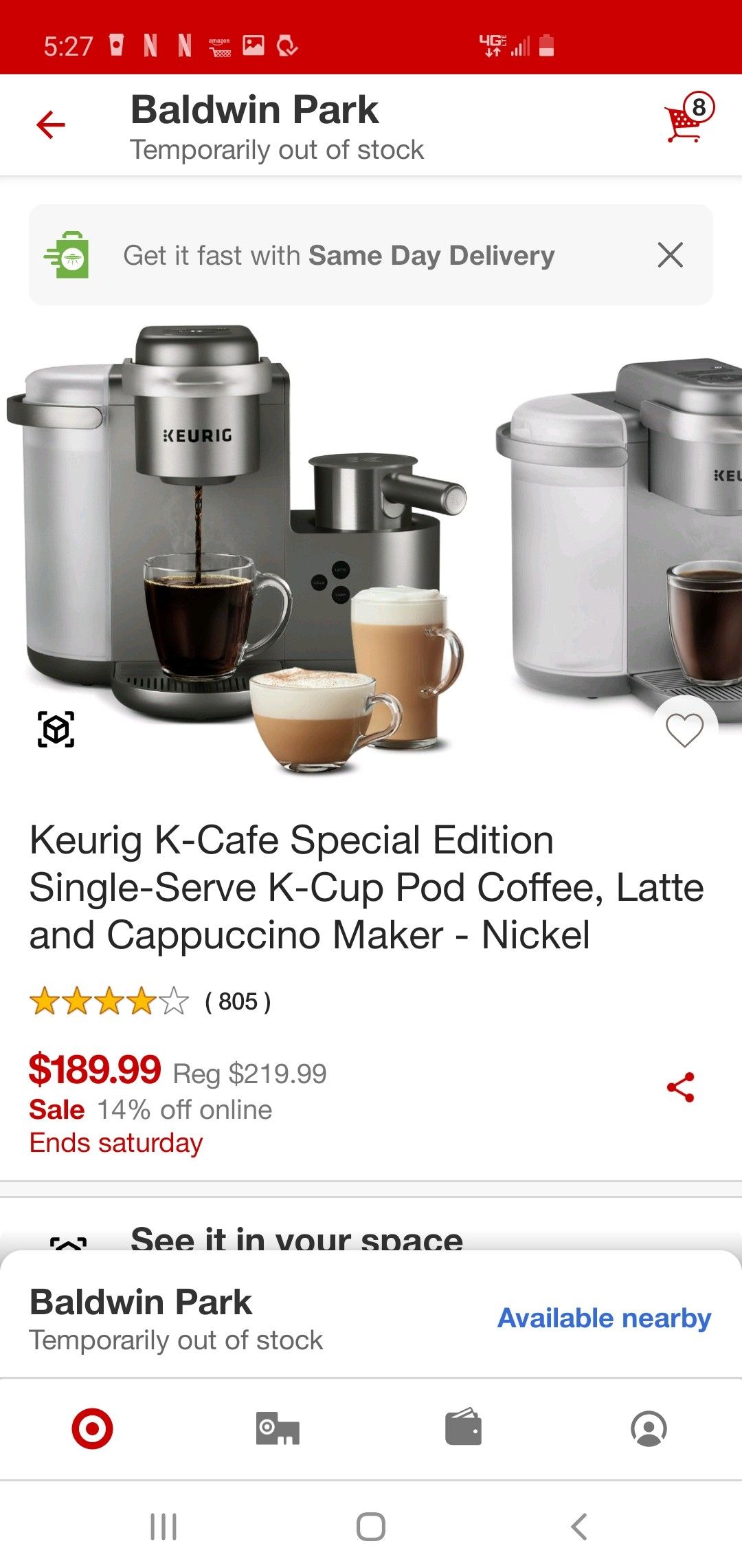 Keurig K-Cafe Special Edition