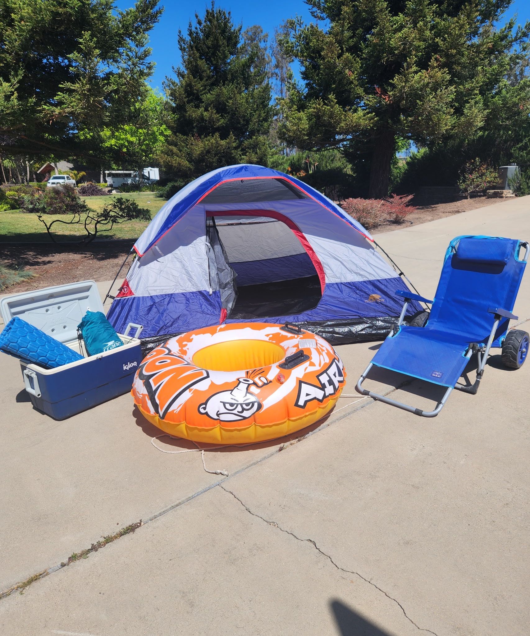 Camping Lake Set Up