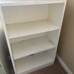 White Wooden Bookcase 40x21