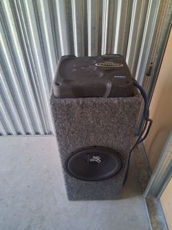 Hifonics Subwoofer Box with Amplifier