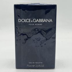 Dolce & Gabbana Pour Homme Eau De Toilette 2.5 oz 75 Ml New In Sealed Box.