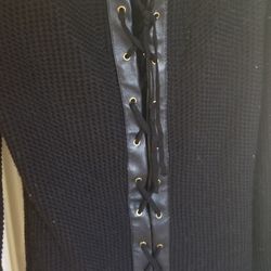 Ladies Sweater, Worn Once,tie Up Back Size M