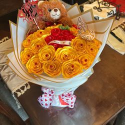 Valentines Enteral Rose Bouquet Ramo