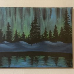 Northern Lights- Acrylic Painting