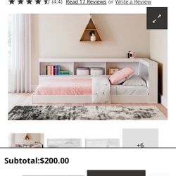 Piperton Twin Bookcase Storage Bed

