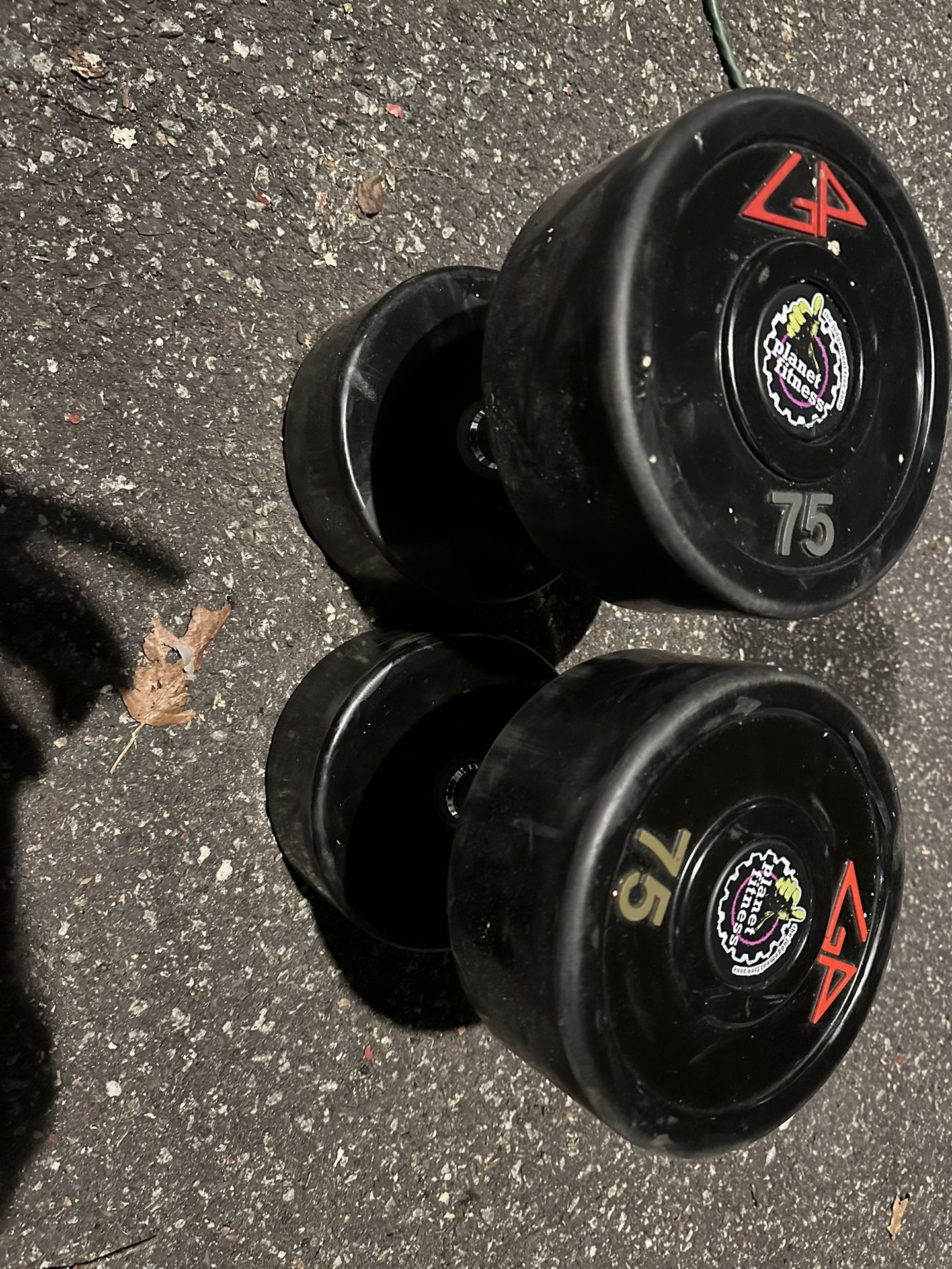 Set Of 75LB Dumbbells 