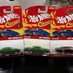 Hot Wheels Classics 1967 Pontiac GTO **Lot of 3**