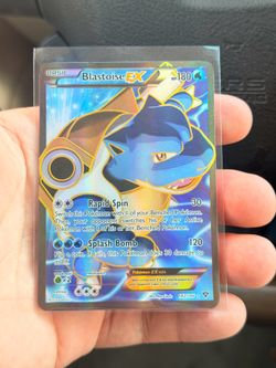 Pokemon TCG Blastoise Ex Full Art 142/146 XY Base Set