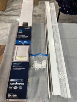 Project Source 2-in Cordless Vinyl Premium Blind 39 in x 64 in