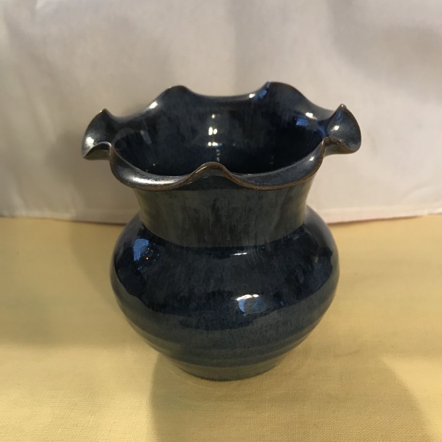 Vintage Potts Town Pottery Vase Seagrove, NC