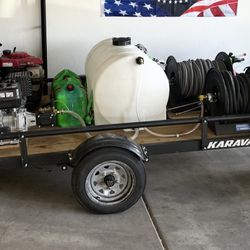 Ready To Use- Pressure Washing Trailer