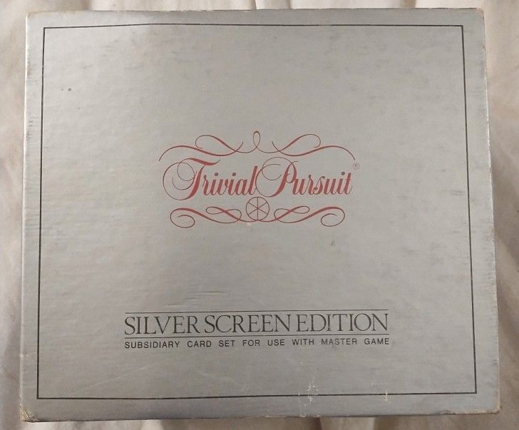Trivial Pursuit Silver Screen Edition Cards 1981 Edition