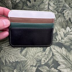 265-HMT Minimalistic Leather Layer  MultiColors Card & Bill Holder New