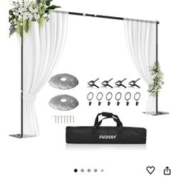 FUDESY Backdrop Stand Heavy Duty, 10x10ft Adjustable
