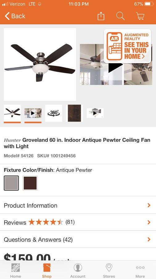 Hunter Groveland 60 Inch Antique Pewter Ceiling Fan With Light Home Hunter Groveland 60 Inch Antique Pewter Ceiling Fan With Light Home Garden In Wellford Sc Offerup