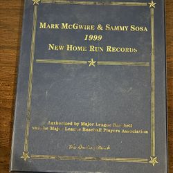 Mark McGwire Sammy Sosa 1999 New Home Run Records w/22k  Gold Foil Cards