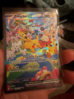 Pokemon Pikachu EX full art halo ultra rare celebration
