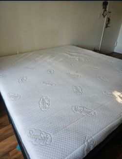 King matress with frame