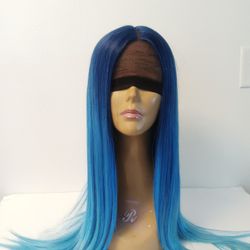 Electric Blue Lace Front Wig 
