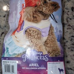 Halloween Disney Princess Ariel Costume - Med Disney Princess Halloween Costumes for Dogs M