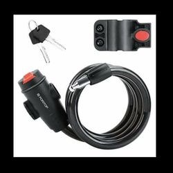 FORTOP Bike Anti Theft Coiled Cable Lock, Multiple Security Levels of Bicycle