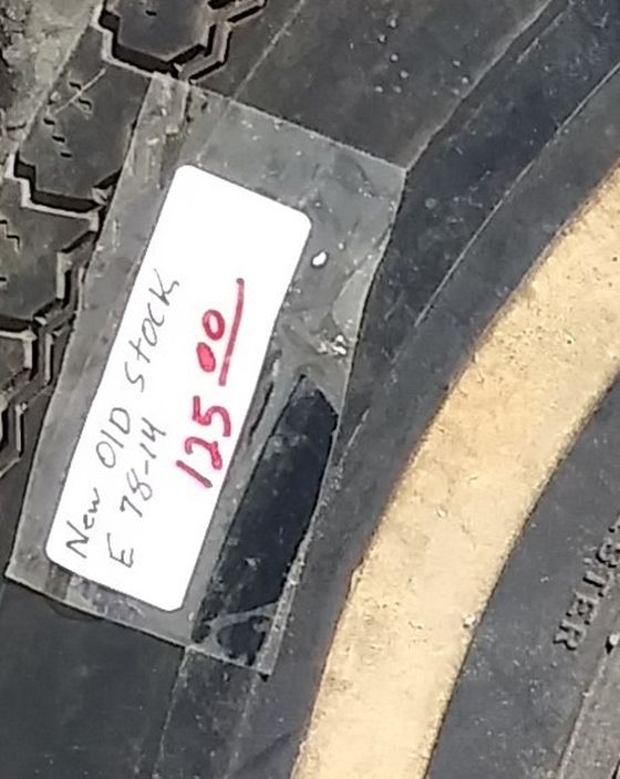 Coker classic E 78 -14 tire 1 only $125 EVERSON

