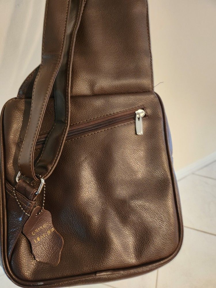 Genuine  leather Sling bag