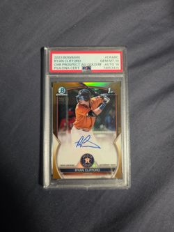 PSA 10 2023 BOWMAN 1ST RYAN CLIFFORD ROOKIE AUTO