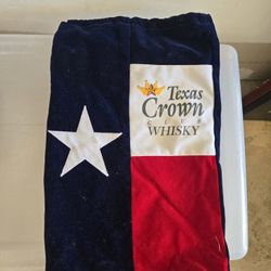Texas Crown Club Velvet Drawstring Bag 