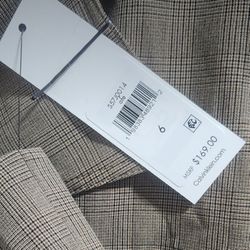 Calvin Klein Woman's Plaid Jacket-Brand New-
