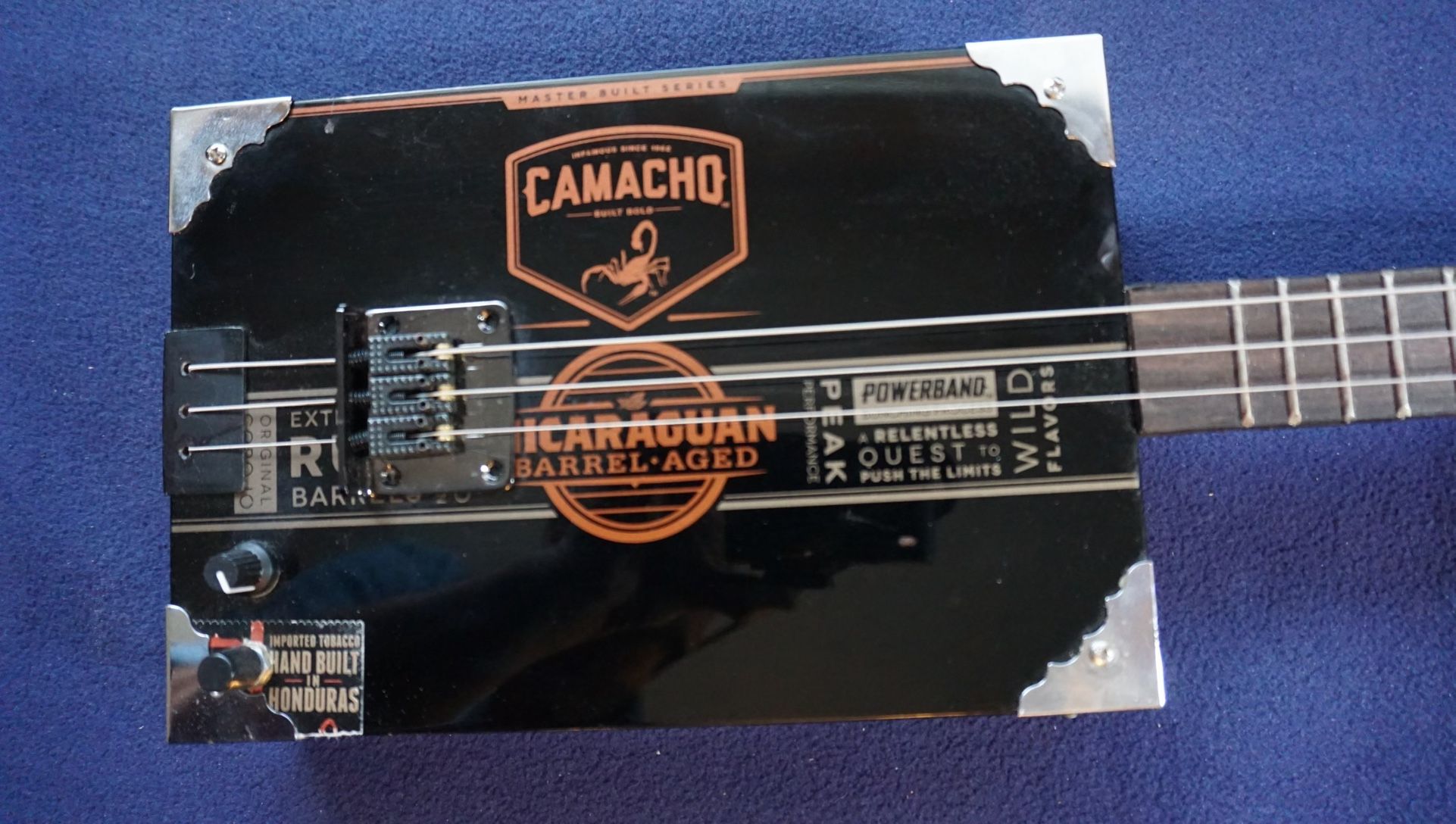 $159.00 3 String Cigar Box Guitar Playable Wall Art