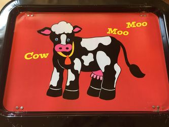 Vintage metal TV tray (1)