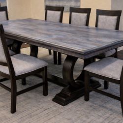 Modern Farmhouse Dining Table Set 