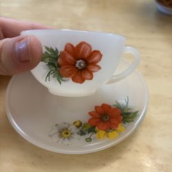 French arcopal tea glass