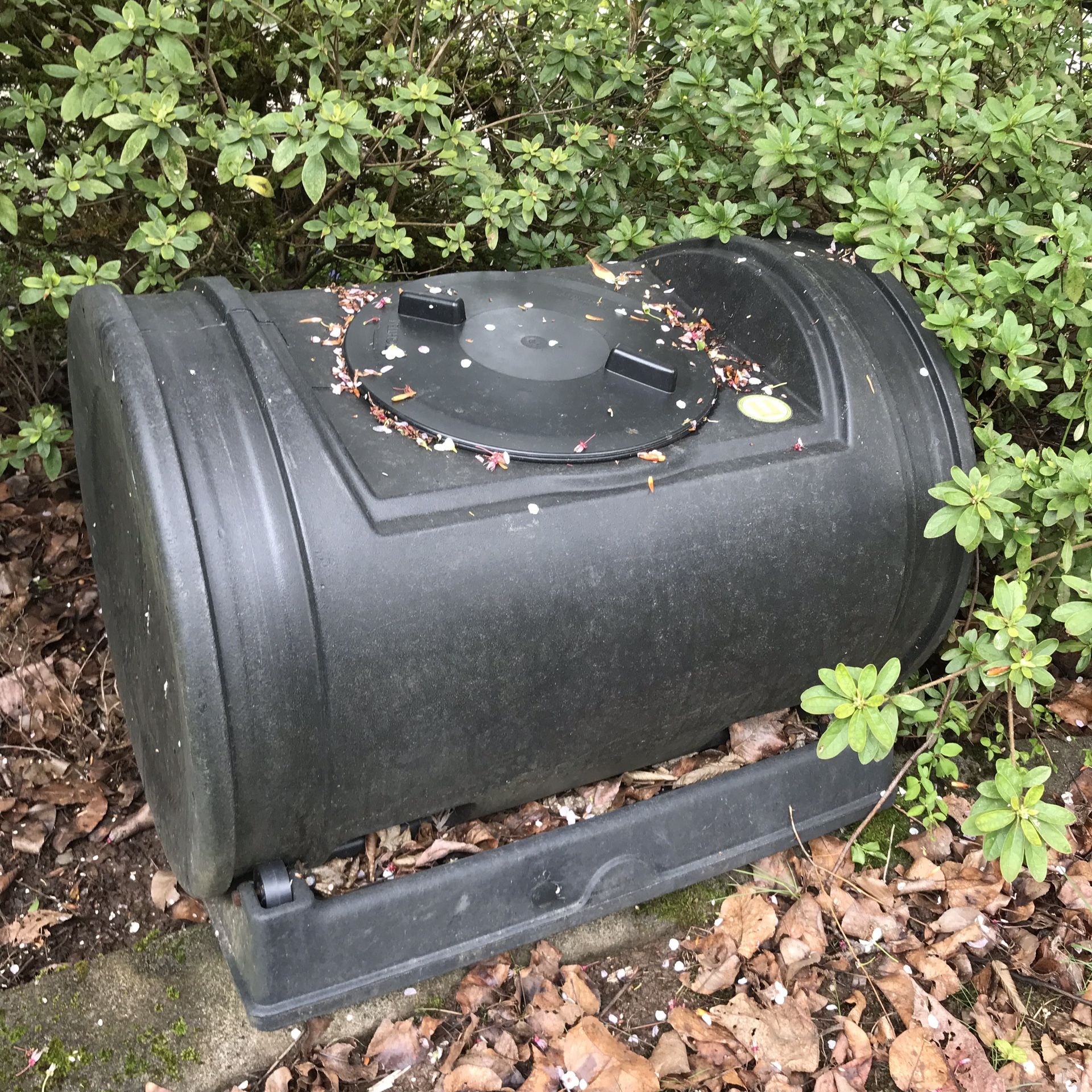Good Ideas EZCJR-BLK 7 cubic foot compost wizard jr composter