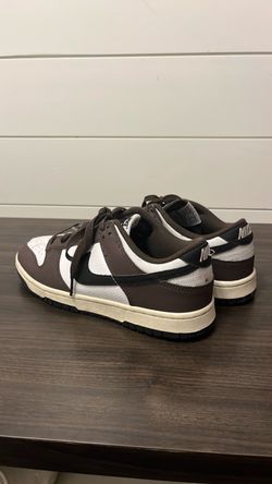 Nike mocha brown and white low dunks