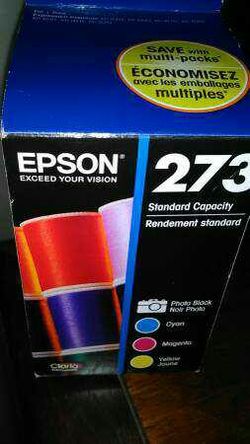 Epson Colored Ink #273 ~ 4 Ink Cartridges ~ Sealed, New!