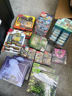 Pokemon Sealed lot Etbs, Tins, Bundles, etc.
