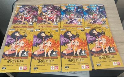 One Piece Card Game OP-17 Booster Packs x8