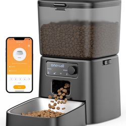 Automatic Cat Feeder, WiFi Cat Food Dispenser with App Control, Auto Cats Feeder Automatic for Dry F